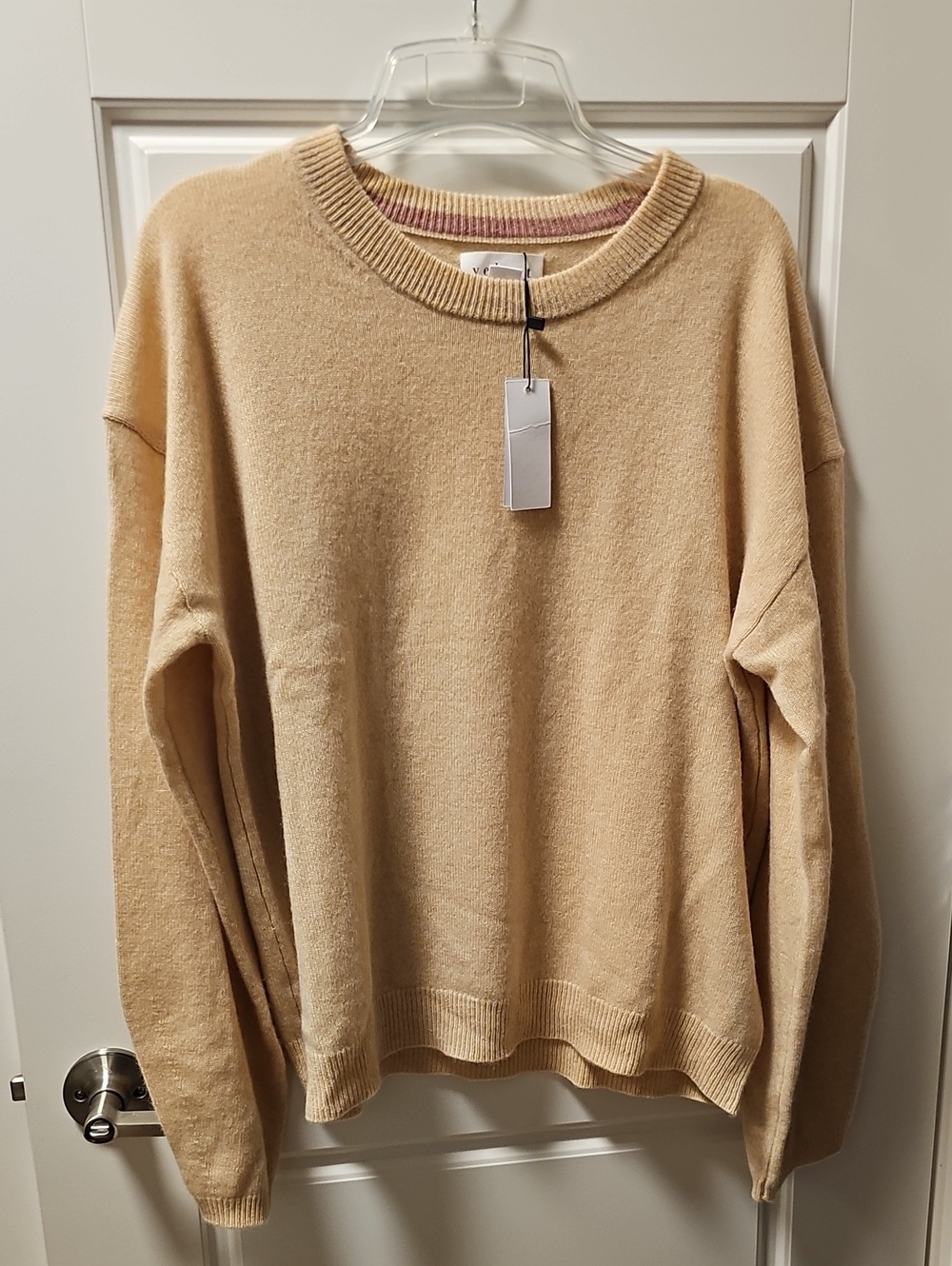 Velvet by Graham & Spencer Almond Brynne Cashmere Sweater XL SOLD OUT! - Picture 3 of 6